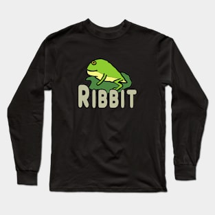 Funny Frog Ribbit Long Sleeve T-Shirt